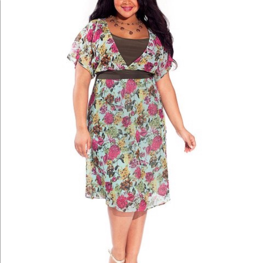 IGIGI Lucca Fresh Bouquet Floral Dress Plus Sizes